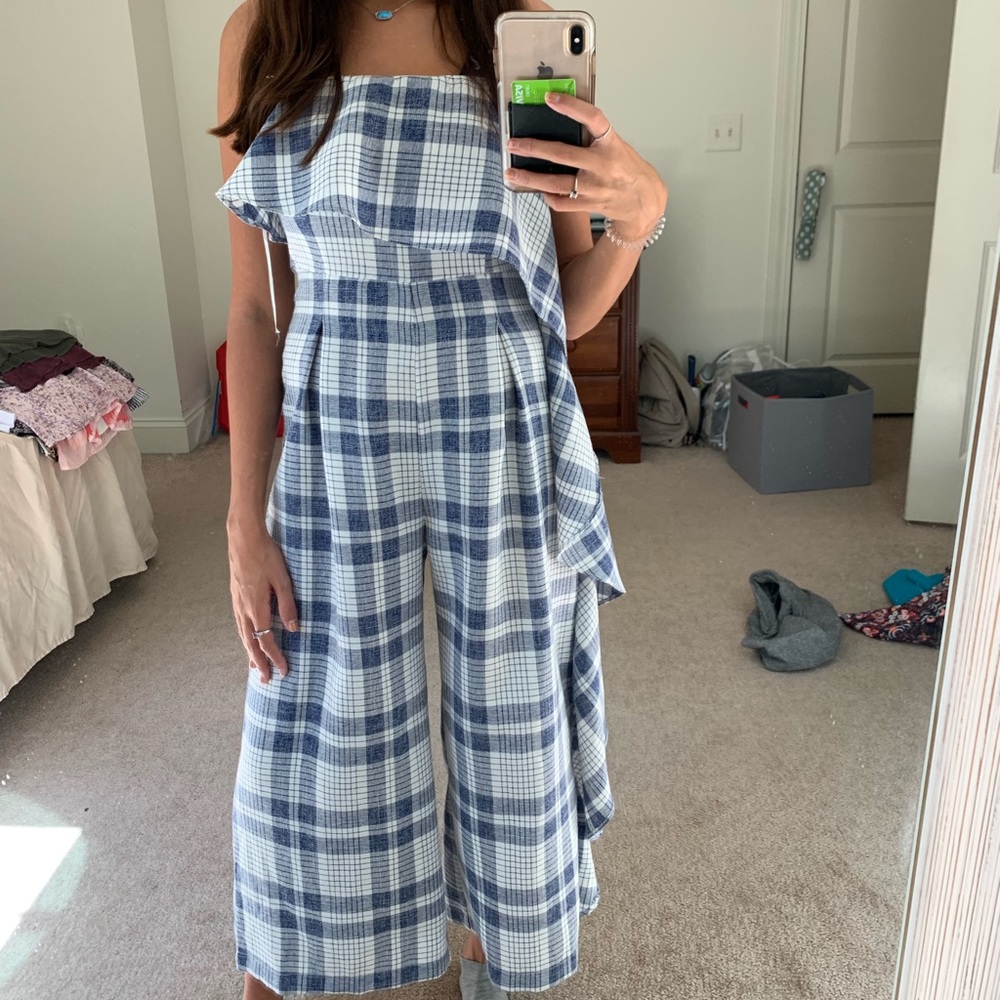 Gianni Bini Strapless Jumpsuit